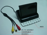 4.3寸折疊式車載顯示器 二路視頻DVD或倒車視頻 ，自動(dòng)切換，超薄高清